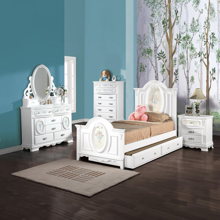 Flora Teenager Solid Wood Bed