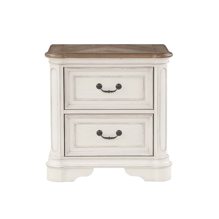 Florian 28"H 2 Drawers Nightstand