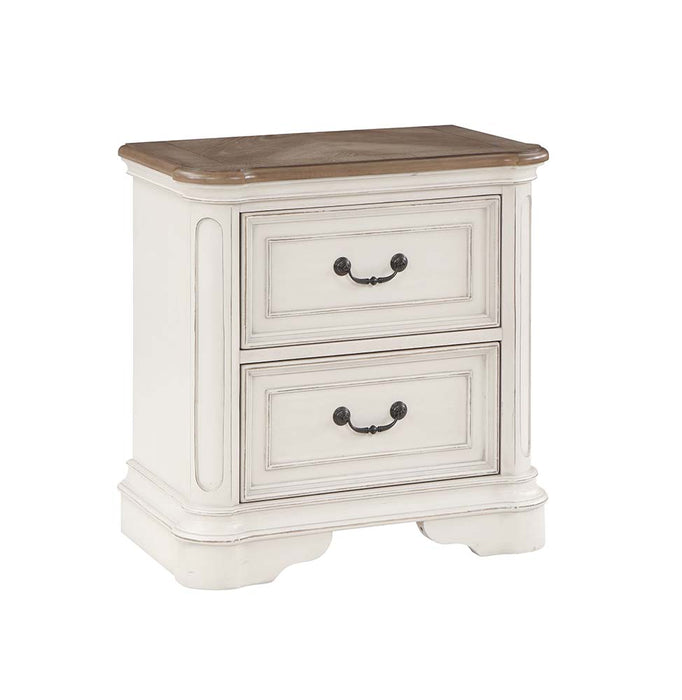 Florian 28"H 2 Drawers Nightstand