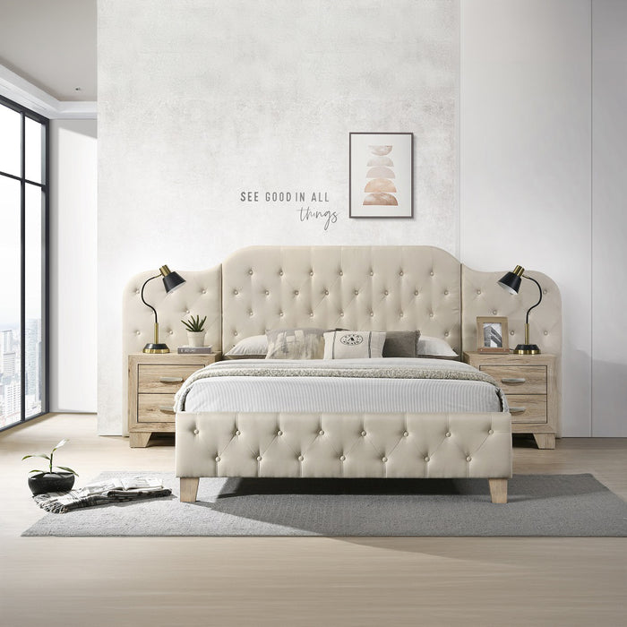 Ranallo Linen Upholstered Panel Bed