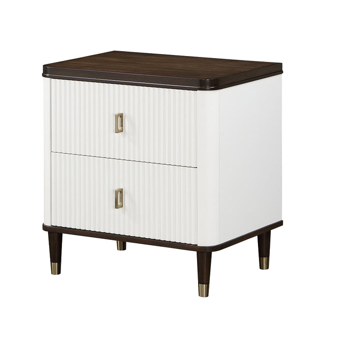 Carena Rectangular 2-Drawer Nightstand with USB