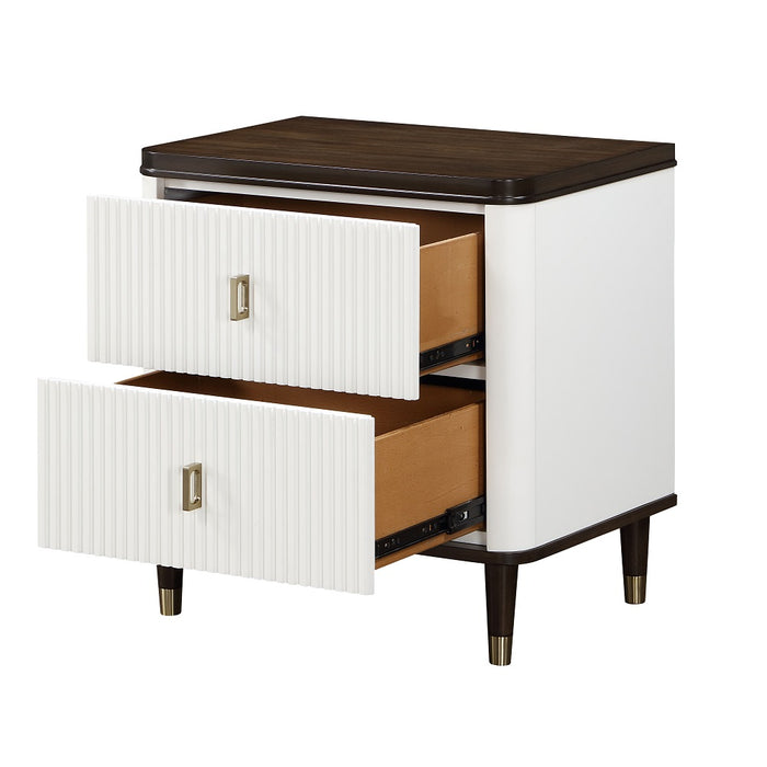 Carena Rectangular 2-Drawer Nightstand with USB