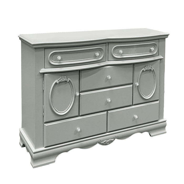 Flora 6 Drawers 52"L Dresser with Door