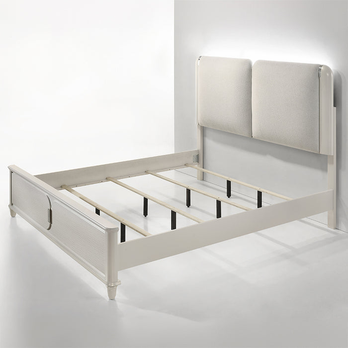 Laveda 91"L Upholstered Bed with LED Light