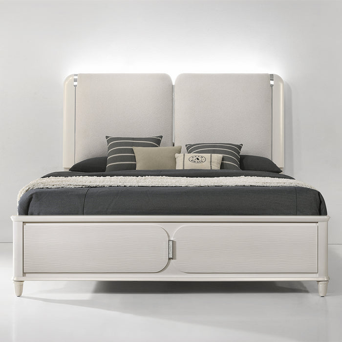 Laveda 91"L Upholstered Bed with LED Light