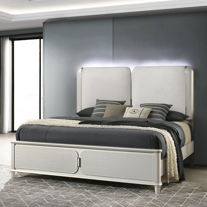 Laveda 91"L Upholstered Bed with LED Light