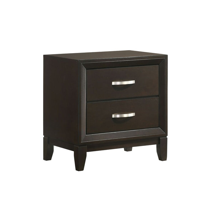 Beaumont 2 Drawer Nightstand in Merlot