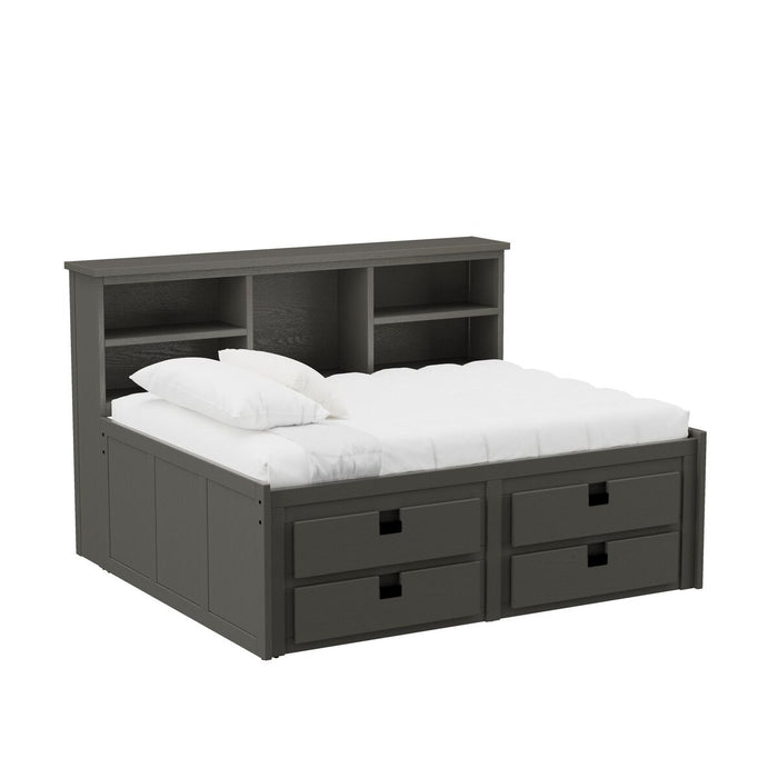 Cali Kids Complete Full Wall Bed in Grey