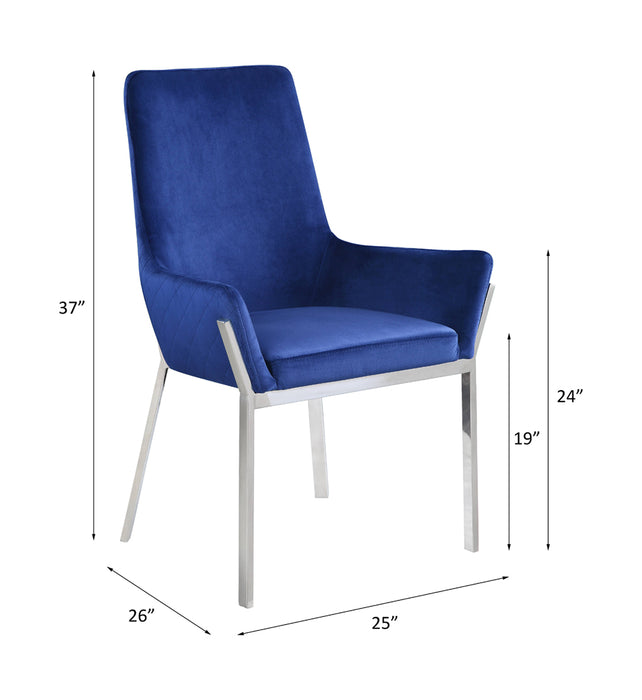 Cambrie 37"H Velvet Side Chair (Set-2)