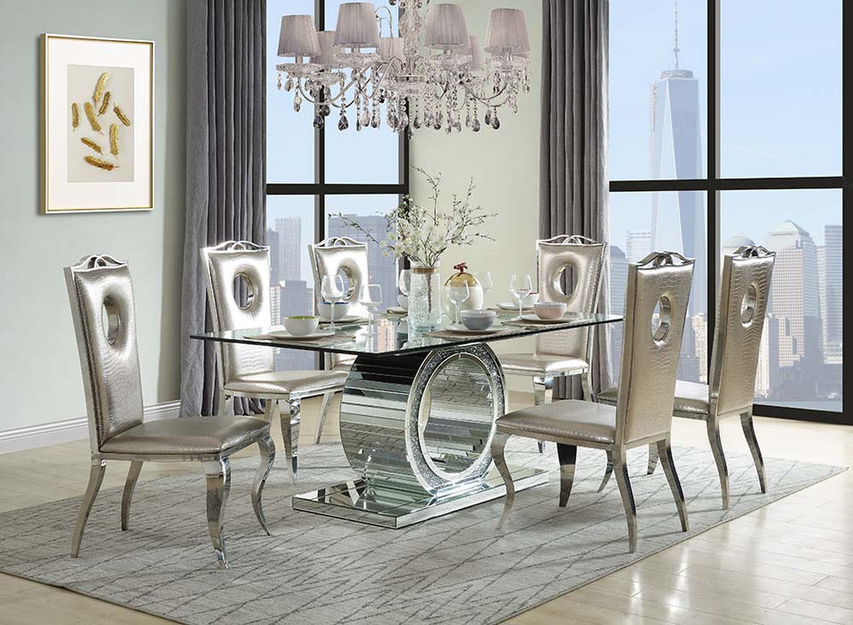 Noralie 71"L Glam Dining Table