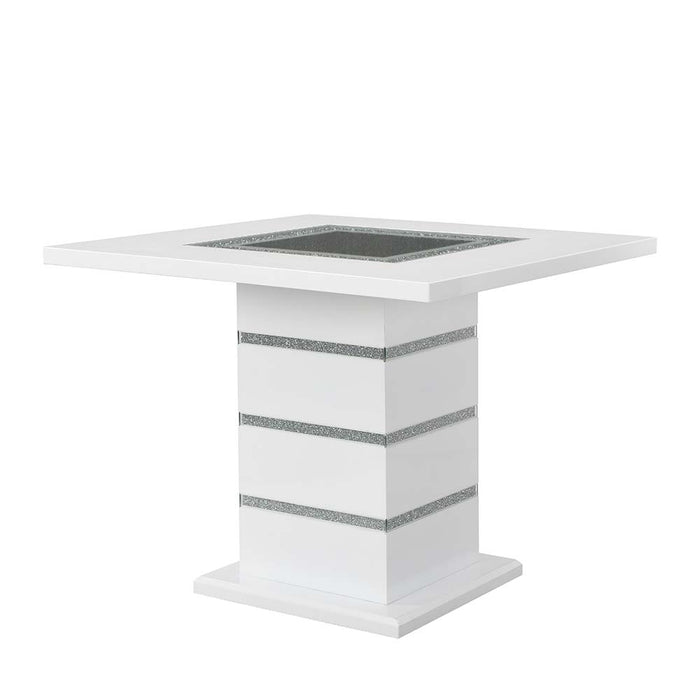 Elizaveta Square 47"L Counter Height Table with Pedestal Base
