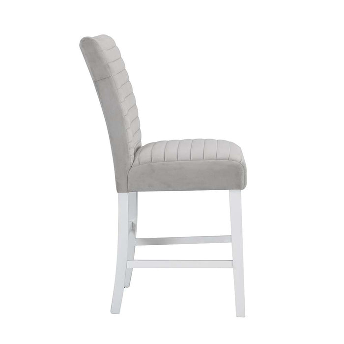 Elizaveta 42"H Velvet Counter Height Chair (Set-2)