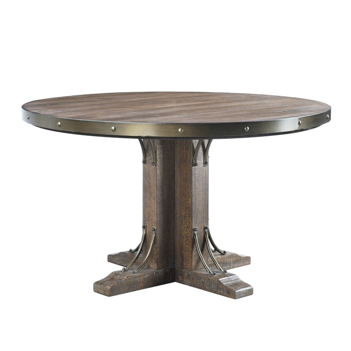 Raphaela 54"L Rectangular Round Dining Table