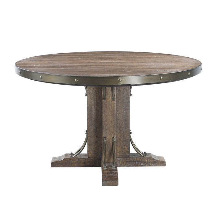 Raphaela 54"L Rectangular Round Dining Table