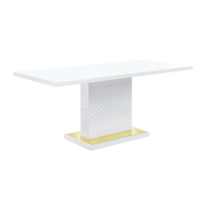 Gaines Rectangular 71"L Dining Table with Pedestal Base