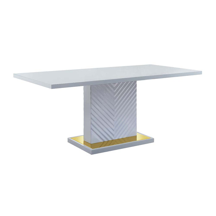 Gaines Rectangular 71"L Dining Table with Pedestal Base