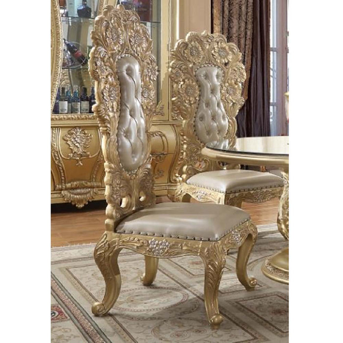 Cabriole 60"H Upholstered Side Chair (Set-2)