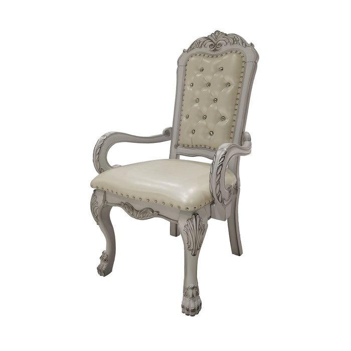 Dresden 46"H Upholstered Arm Chair with Button Tufted Back (Set-2)