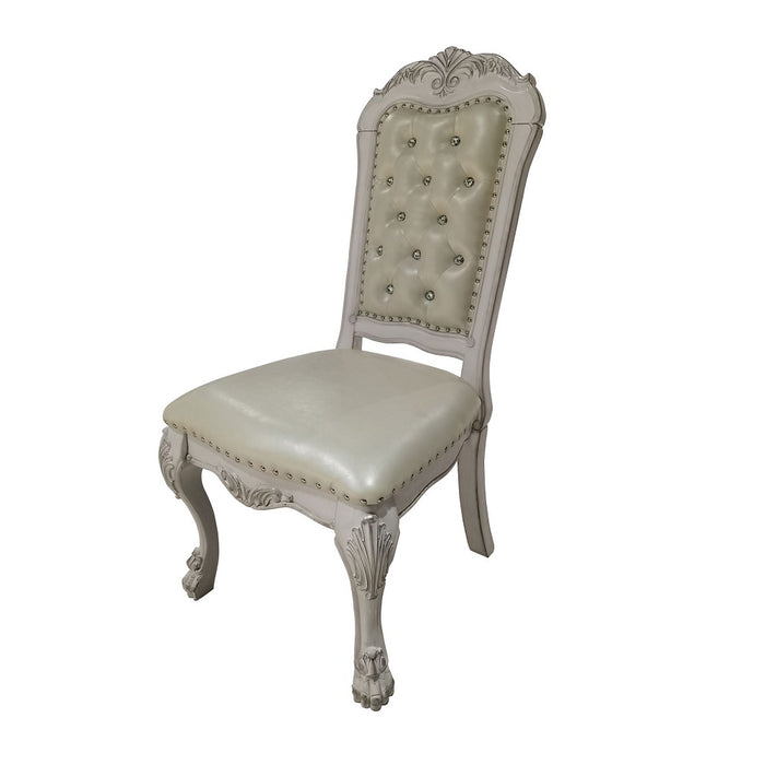 Dresden 46"H Upholstered Side Chair (Set-2) with Tufted Back