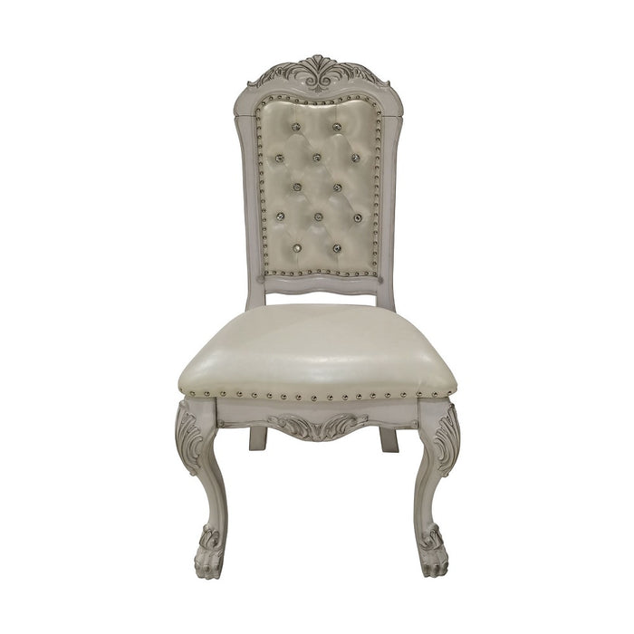 Dresden 46"H Upholstered Side Chair (Set-2) with Tufted Back