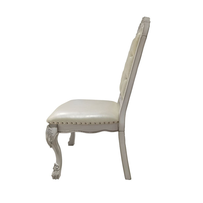 Dresden 46"H Upholstered Side Chair (Set-2) with Tufted Back