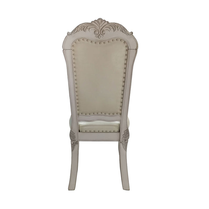 Dresden 46"H Upholstered Side Chair (Set-2) with Tufted Back