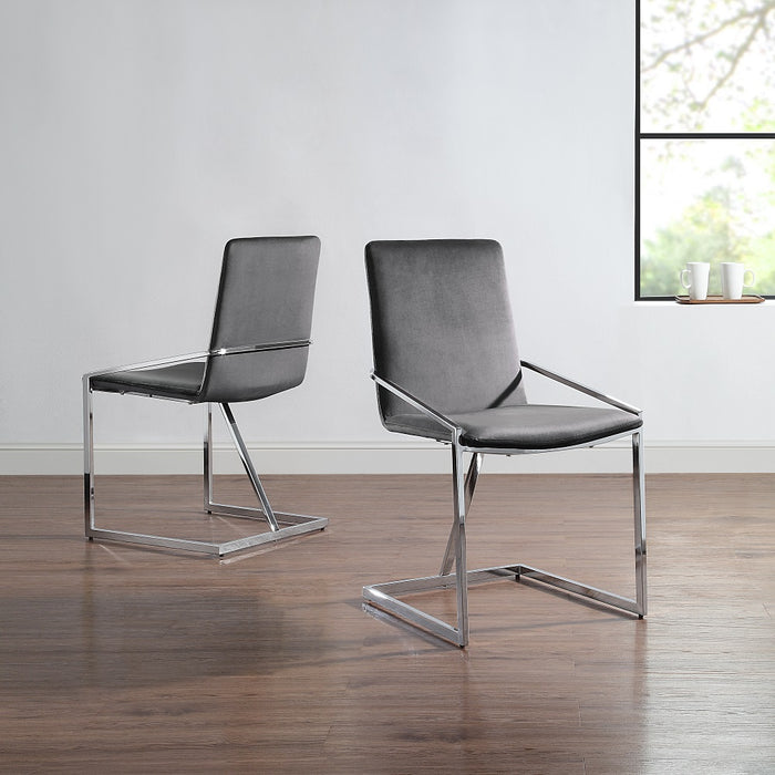 Zlatan 35"H Velvet Side Chair(Set-2)