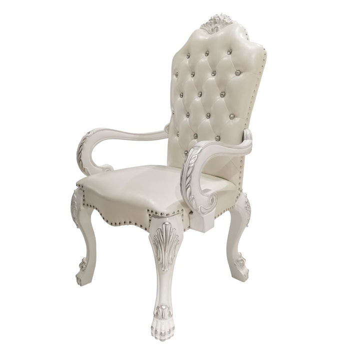 Dresden 46"H Upholstered Traditional Arm Chair with Button Tufted Back (Set-2)