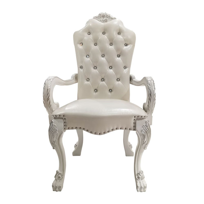 Dresden 46"H Upholstered Traditional Arm Chair with Button Tufted Back (Set-2)