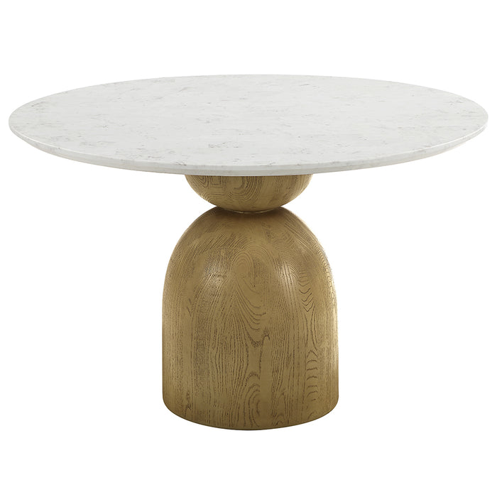 Kala 48"Dia Round Dining Table with Marble Top