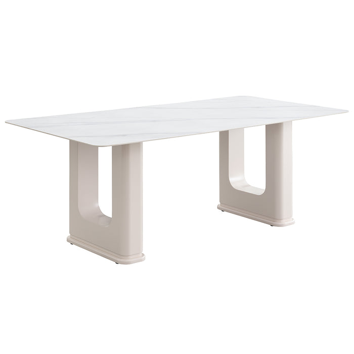 Kalam 79"L Rectangular Dining Table with Ceramic Top