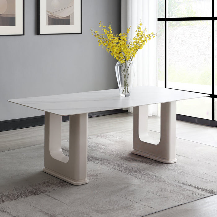 Kalam 79"L Rectangular Dining Table with Ceramic Top