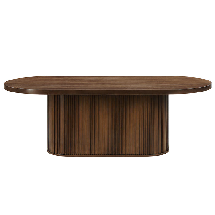 Gamarya 79"L Oval Dining Table