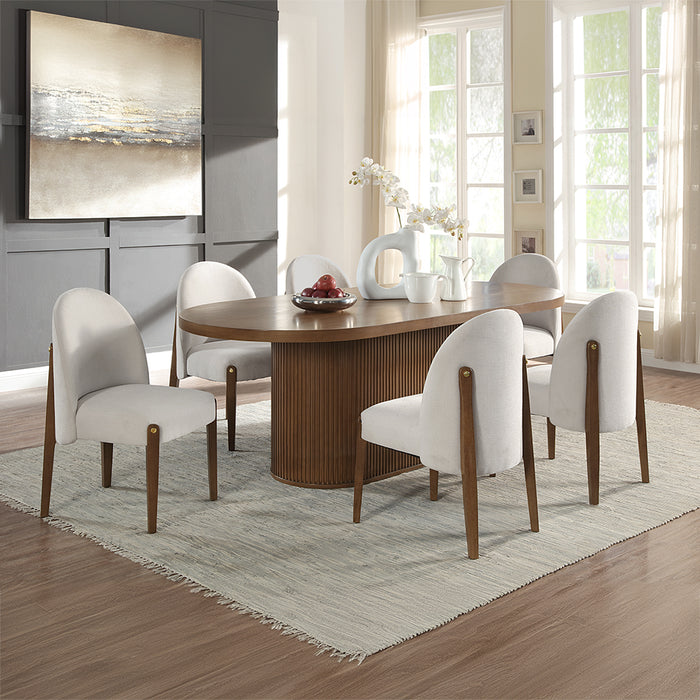 Gamarya 79"L Oval Dining Table