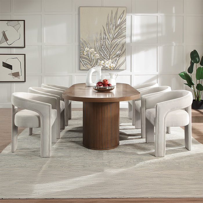 Gamarya 79"L Oval Dining Table