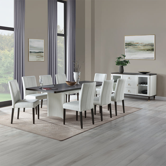 Carena 96"L Rectangular Dining Table with Leaf