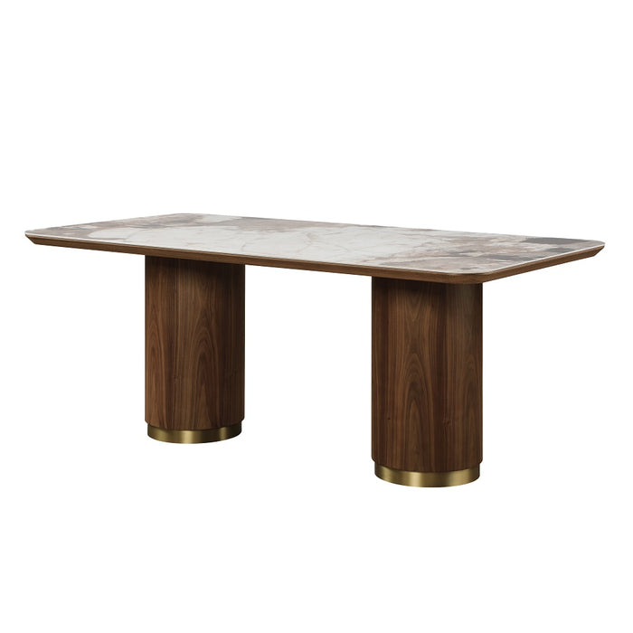 Willene 71"L Rectangular Dining Table with Ceramic Top