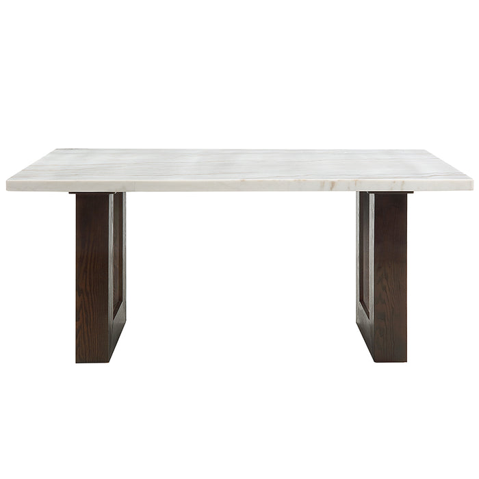 Edwyn 68"L Rectangular Dining Table with Marble Top