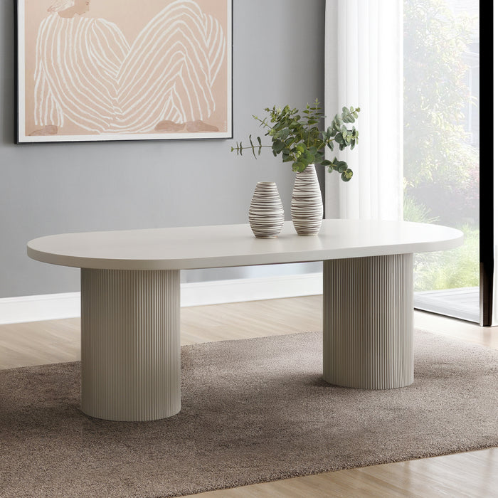 Laela 87"L Oval Dining Table