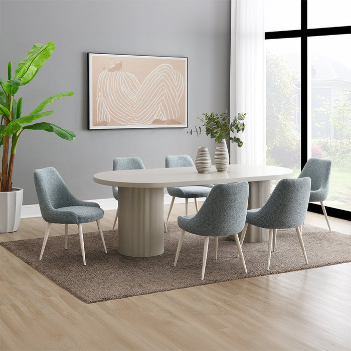 Laela 87"L Oval Dining Table