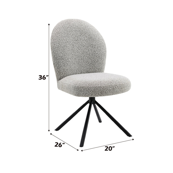 Lawton 36"H Upholstered Side Chair with Swivel (Set-2)