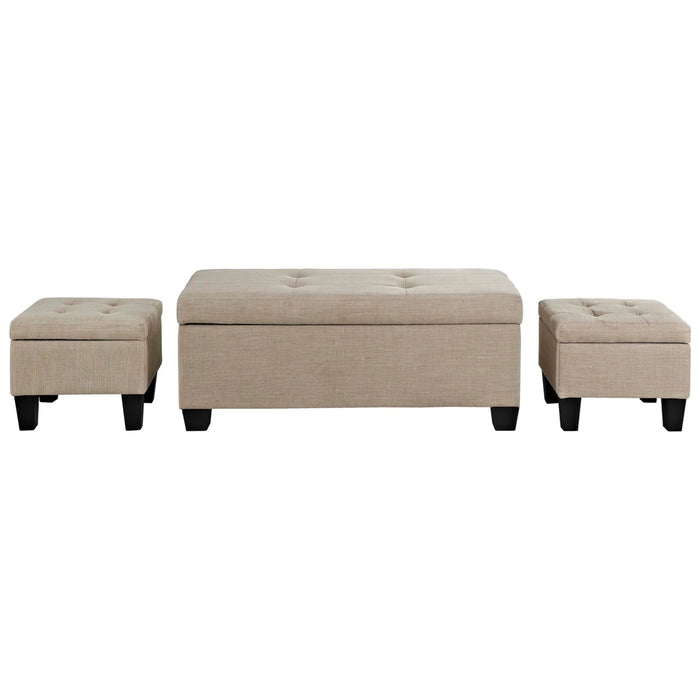 Ethan Storage Bench & Ottoman Set