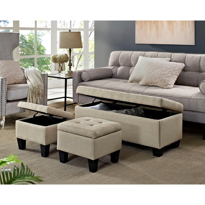 Ethan Storage Bench & Ottoman Set