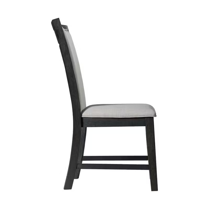 Grady Black Dining Slat Back Side Chair