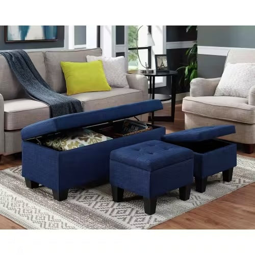 Ethan Storage Bench & Ottoman Set