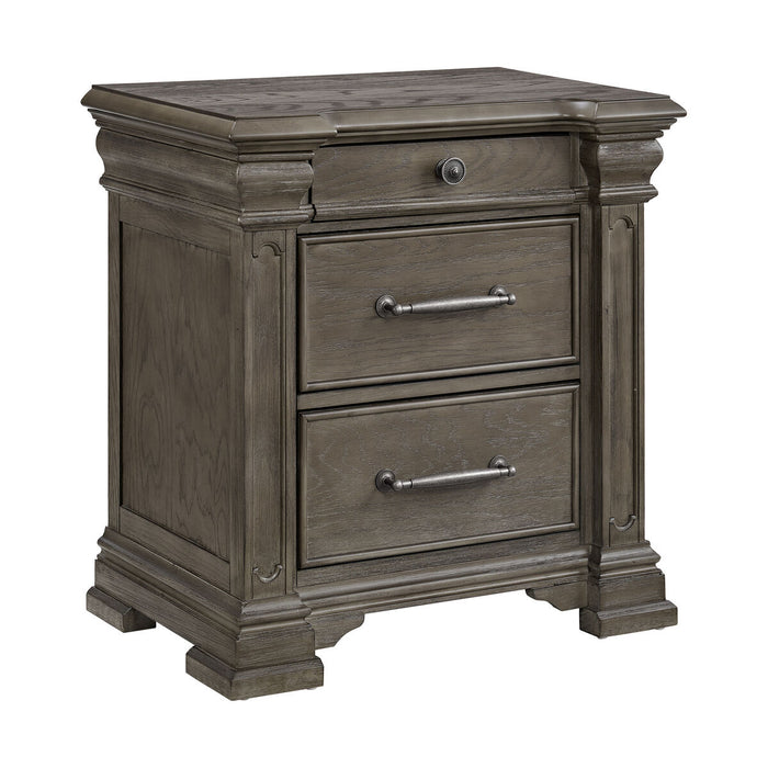 Kings Court 3 Drawer Nightstand (Sliding Top)