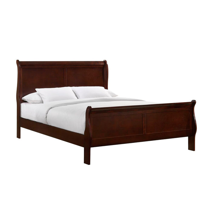 Louis Philippe Queen Panel Bed in Cherry