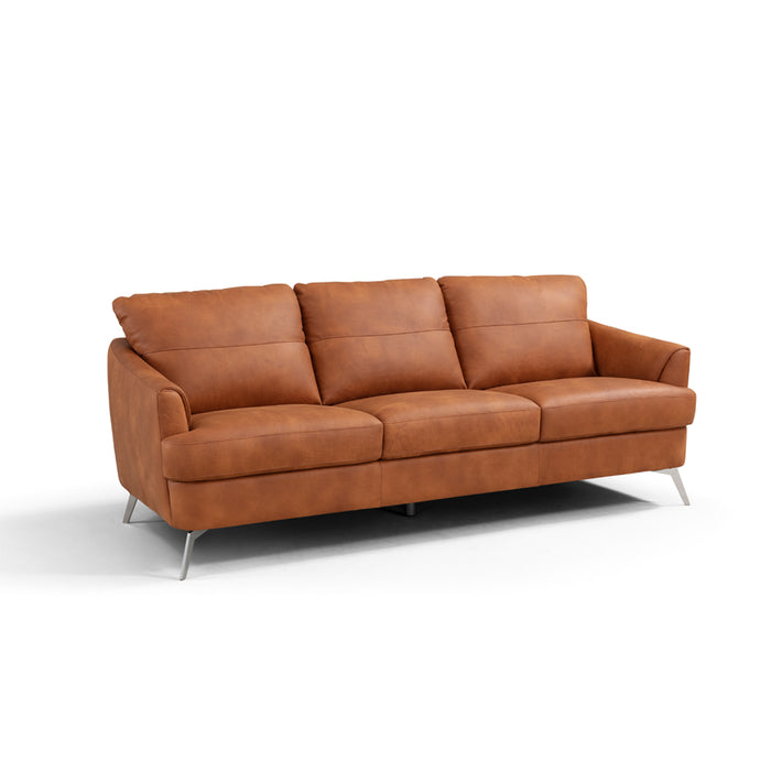 Safi 81"L Upholstered Recessed Sloped Arm Sofa