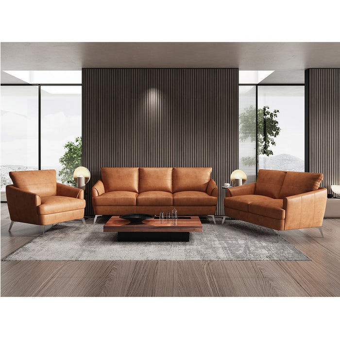 Safi 81"L Upholstered Recessed Sloped Arm Sofa