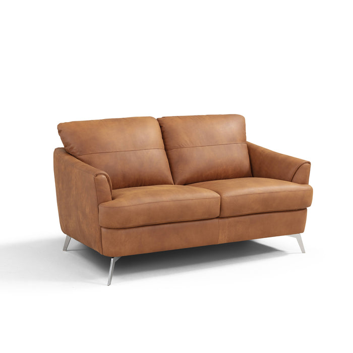 Safi 59"L Upholstered Recessed Sloped Arm Loveseat